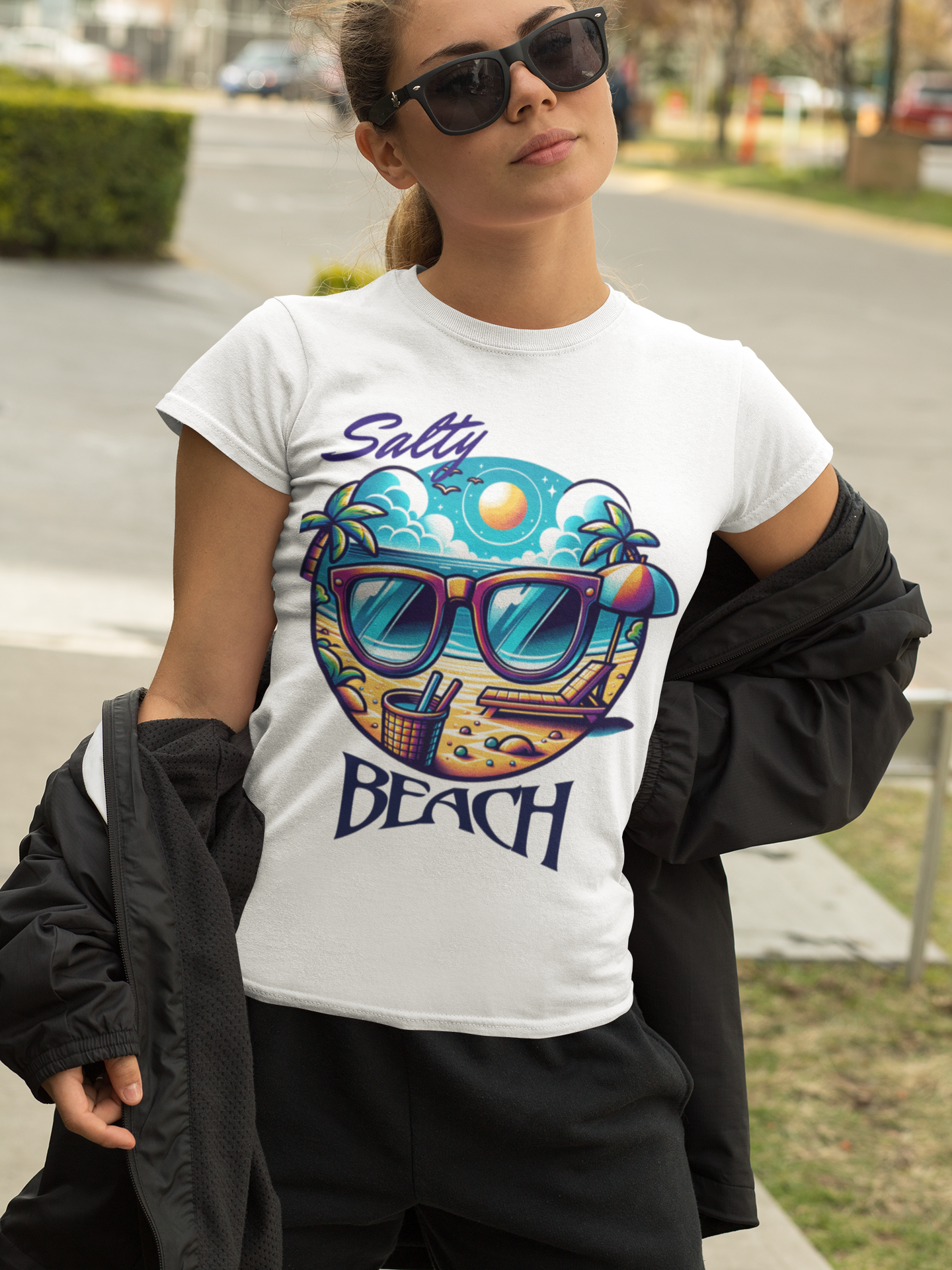 Salty Beach Graphic T-Shirt