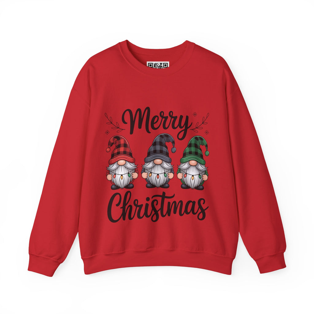Merry Christmas Gnomes Sweatshirt | Holiday Gnome Trio Crewneck