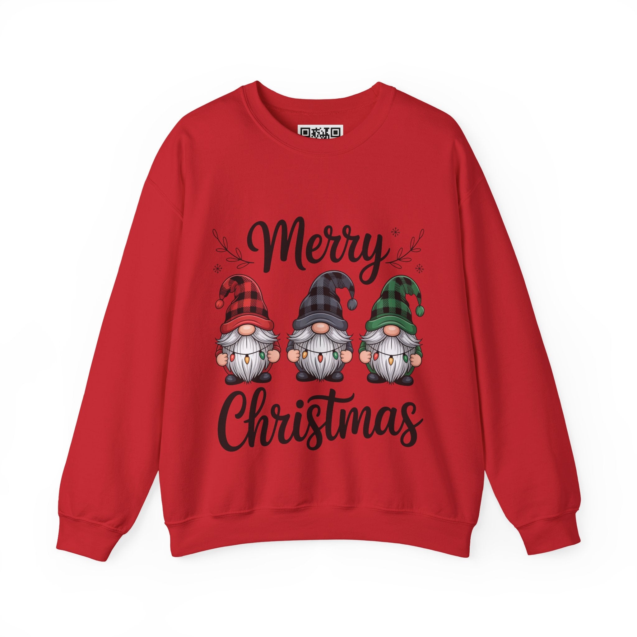 Merry Christmas Gnomes Sweatshirt | Holiday Gnome Trio Crewneck