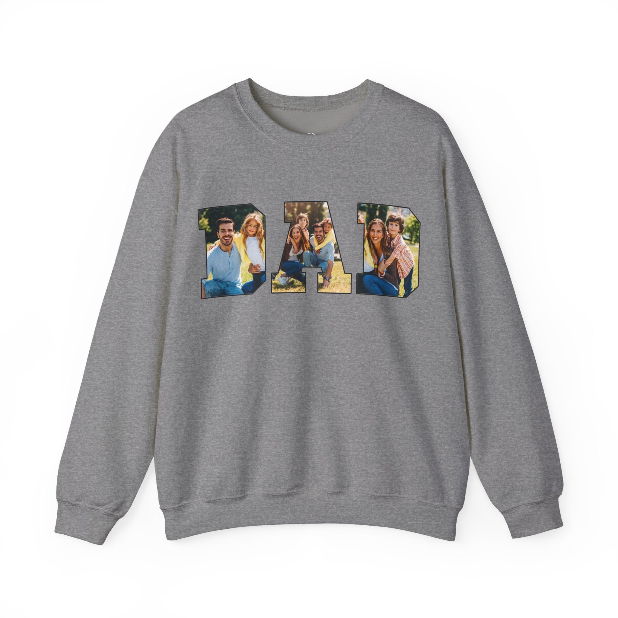 Custom Sweatshirt with Family Pictures Inside the Letters