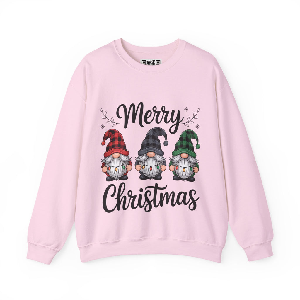 Merry Christmas Gnomes Sweatshirt | Holiday Gnome Trio Crewneck