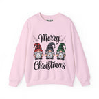 Merry Christmas Gnomes Sweatshirt | Holiday Gnome Trio Crewneck