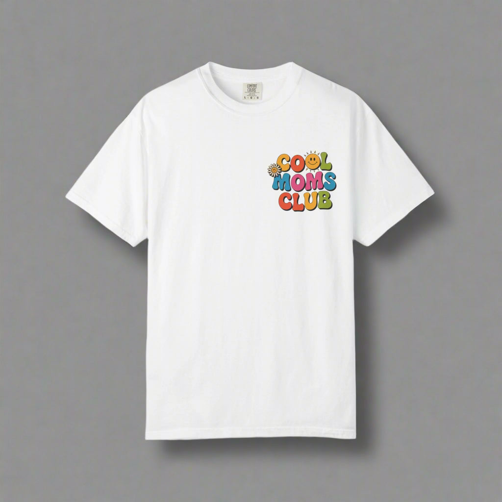 Cool Moms Club T-Shirt – Garment-Dyed Graphic Tee