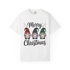 Merry Christmas Trio Gnomes T-shirt | Buffalo Plaid Hats, Holiday Tee