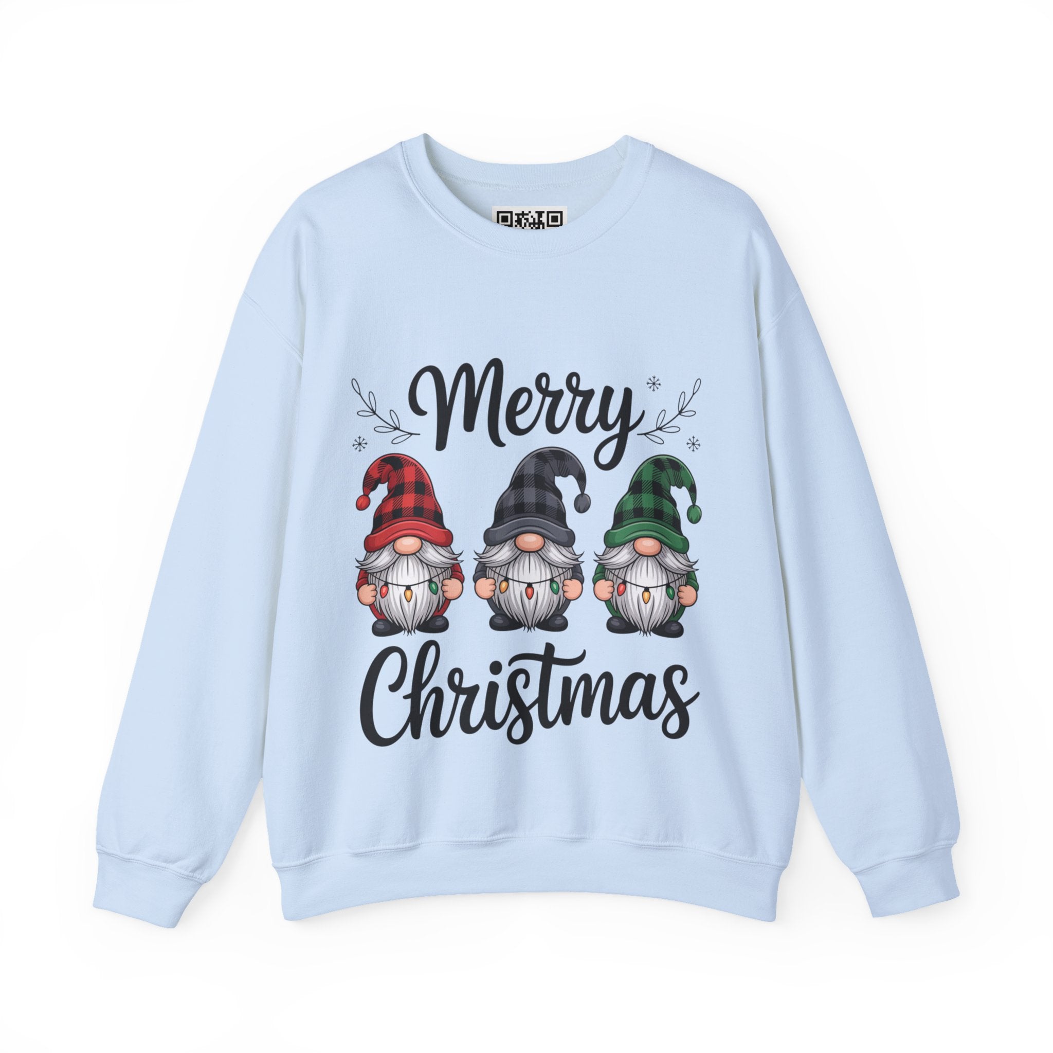 Merry Christmas Gnomes Sweatshirt | Holiday Gnome Trio Crewneck