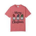 Merry Christmas Trio Gnomes T-shirt | Buffalo Plaid Hats, Holiday Tee