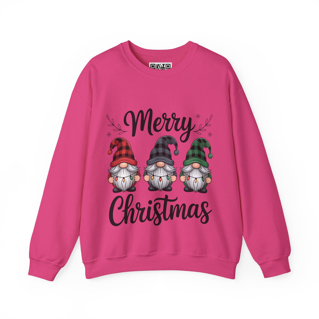 Merry Christmas Gnomes Sweatshirt | Holiday Gnome Trio Crewneck