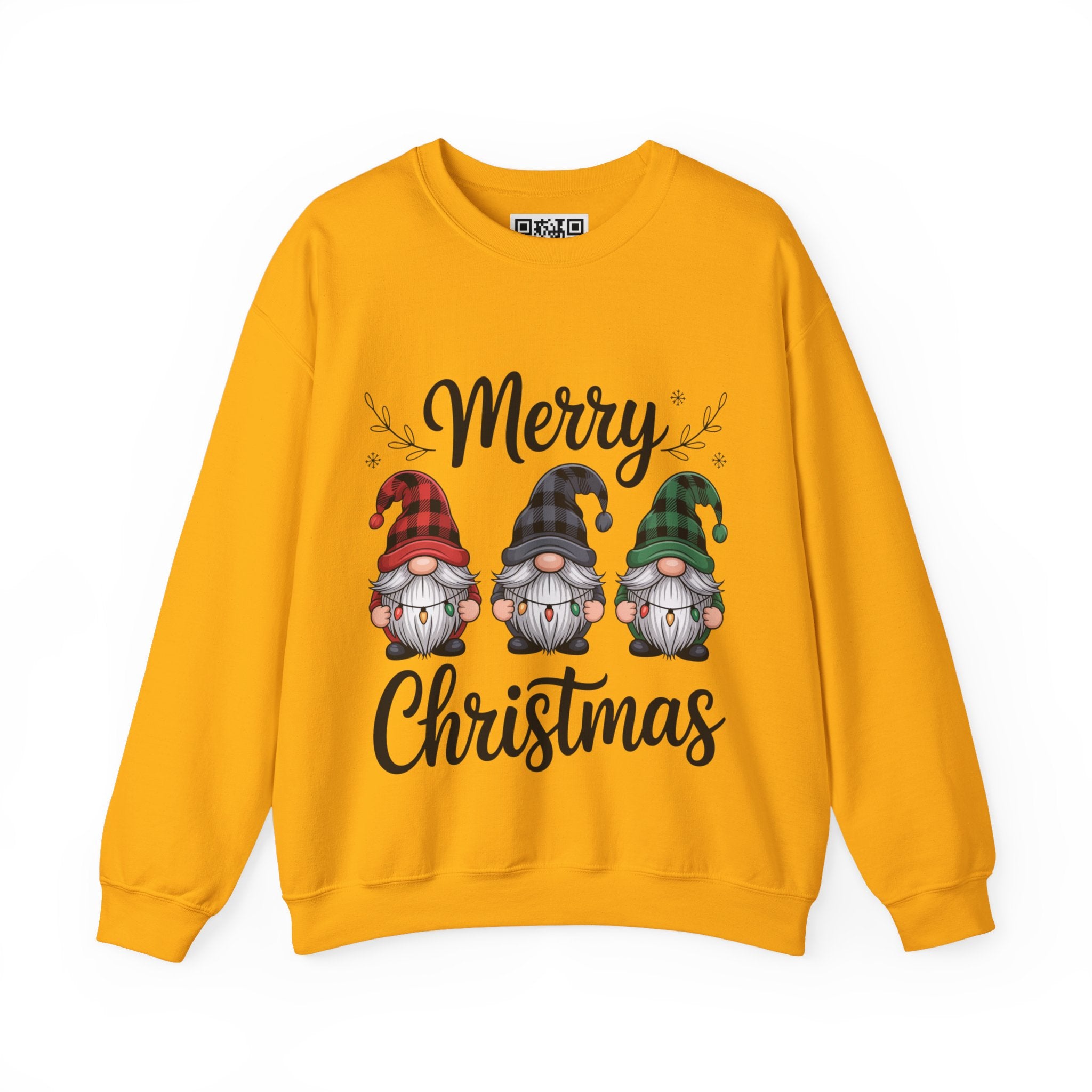 Merry Christmas Gnomes Sweatshirt | Holiday Gnome Trio Crewneck