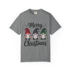 Merry Christmas Trio Gnomes T-shirt | Buffalo Plaid Hats, Holiday Tee