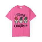Merry Christmas Trio Gnomes T-shirt | Buffalo Plaid Hats, Holiday Tee