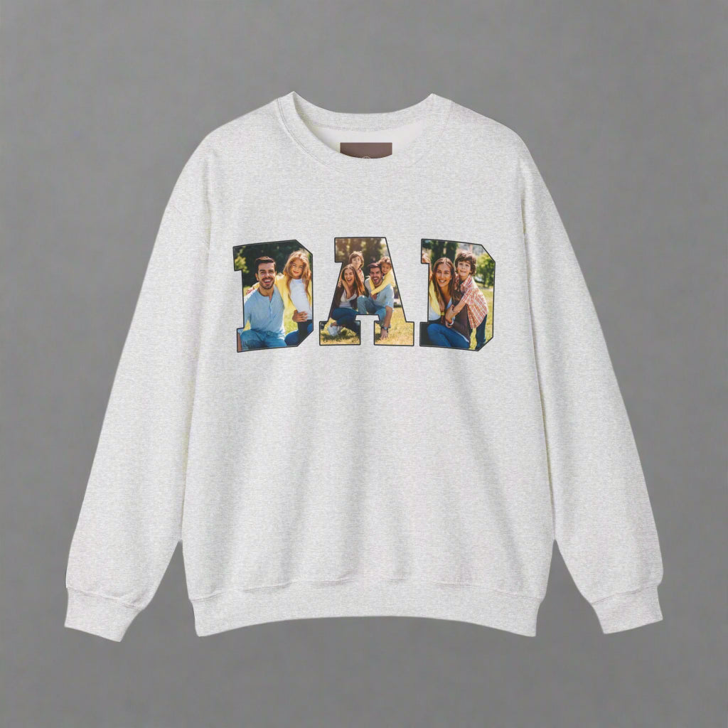Custom Sweatshirt with Family Pictures Inside the Letters