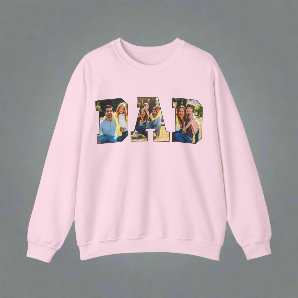 Custom Sweatshirt with Family Pictures Inside the Letters