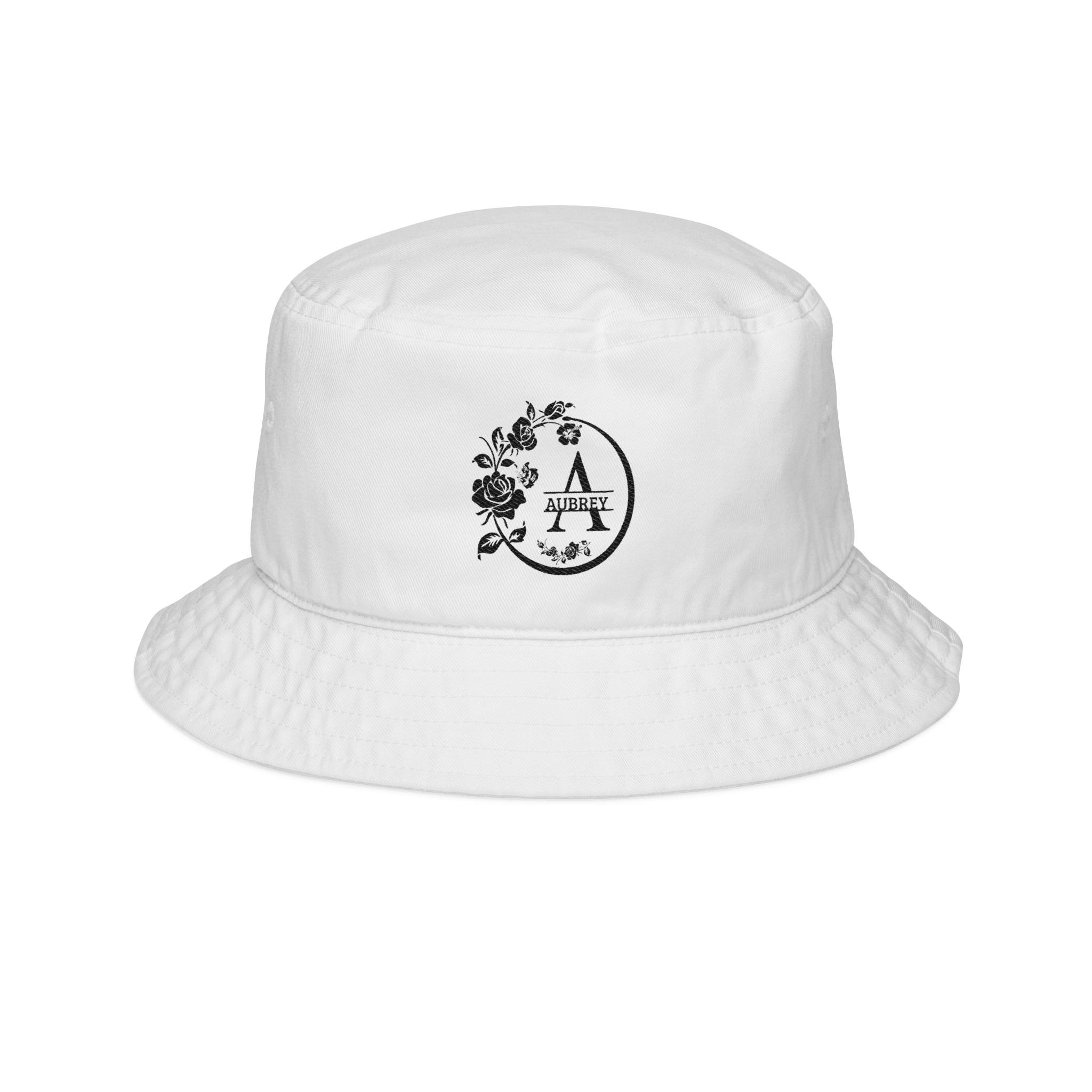 Embroidered Custom Florar Name Bucket Hat 1004