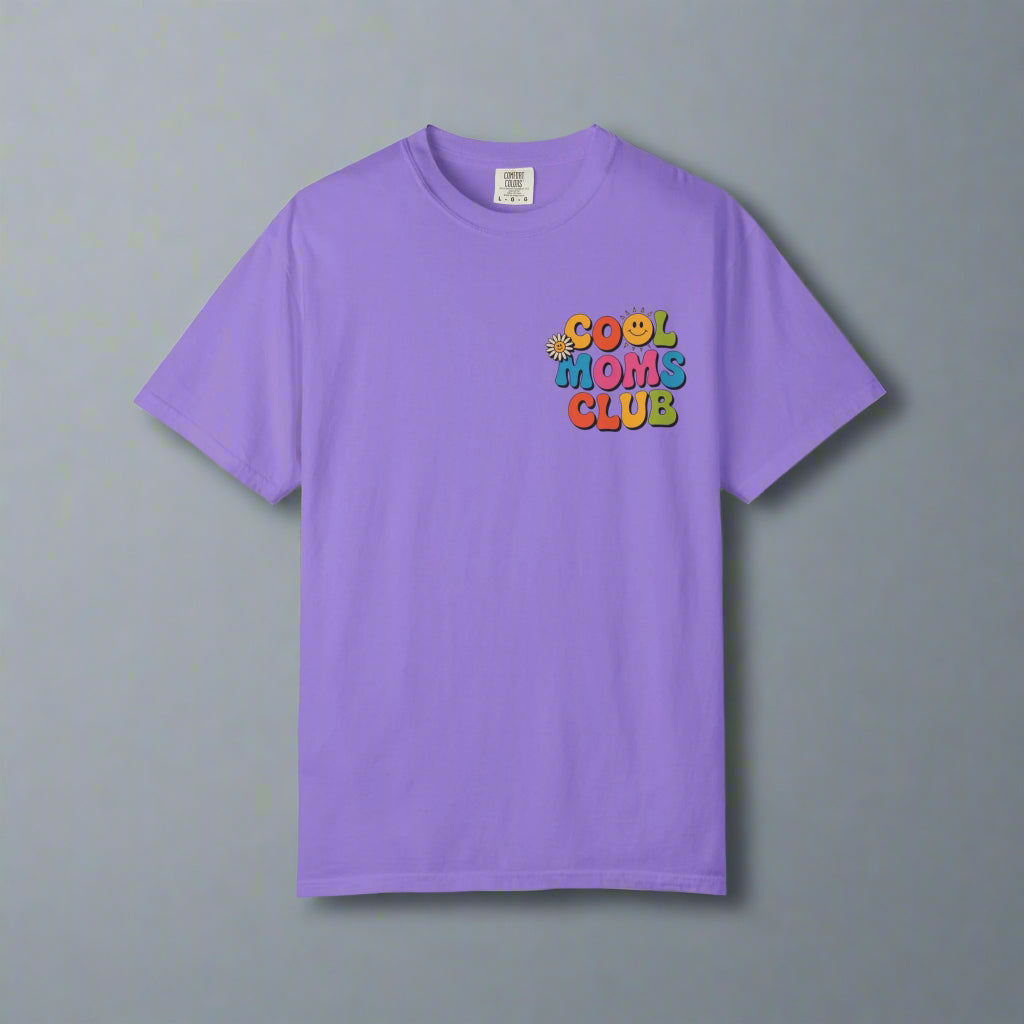 Cool Moms Club T-Shirt – Garment-Dyed Graphic Tee