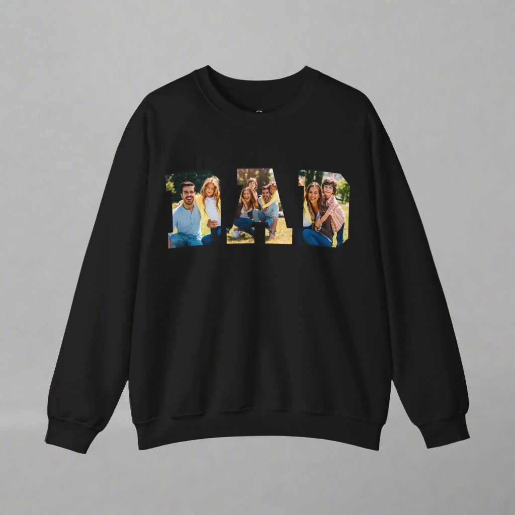 Custom Sweatshirt with Family Pictures Inside the Letters