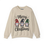 Merry Christmas Gnomes Sweatshirt | Holiday Gnome Trio Crewneck