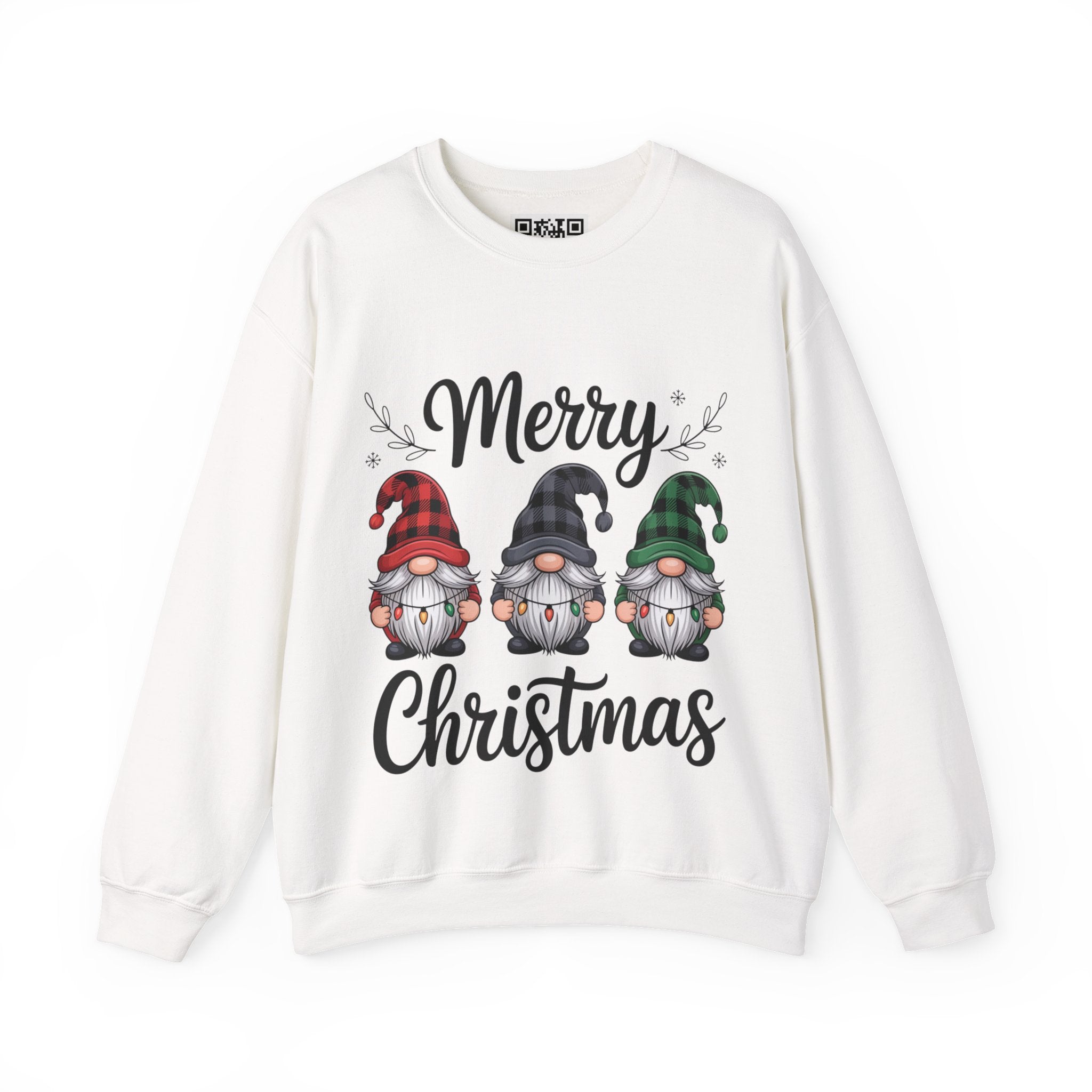 Merry Christmas Gnomes Sweatshirt | Holiday Gnome Trio Crewneck