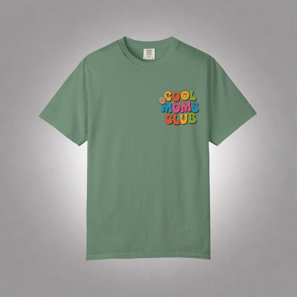 Cool Moms Club T-Shirt – Garment-Dyed Graphic Tee