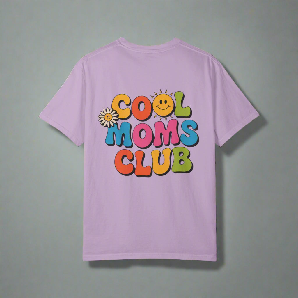 Cool Moms Club T-Shirt – Garment-Dyed Graphic Tee