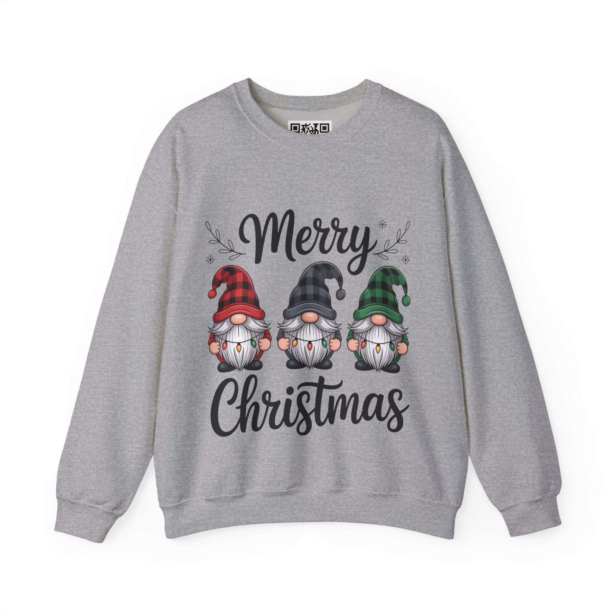 Merry Christmas Gnomes Sweatshirt | Holiday Gnome Trio Crewneck