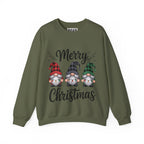 Merry Christmas Gnomes Sweatshirt | Holiday Gnome Trio Crewneck