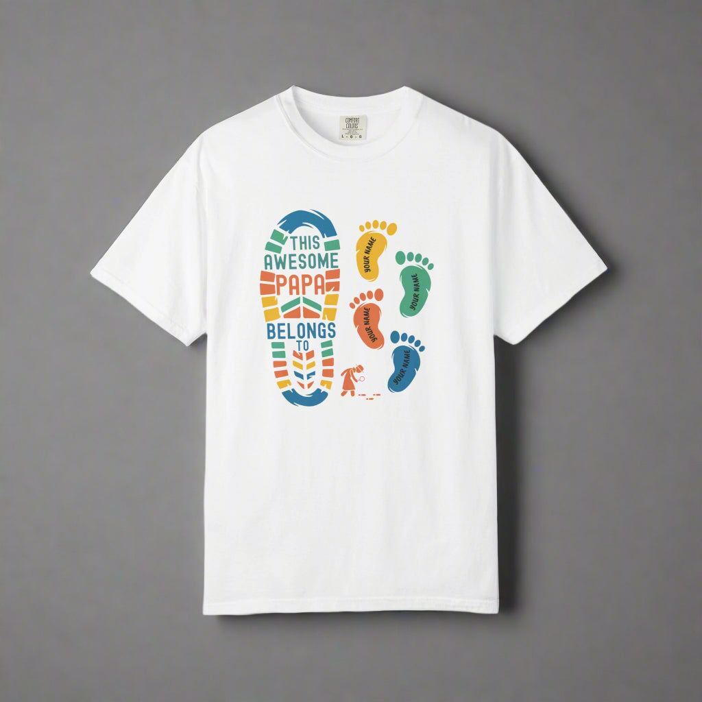 Custom Kids Footprints Names