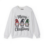 Merry Christmas Gnomes Sweatshirt | Holiday Gnome Trio Crewneck