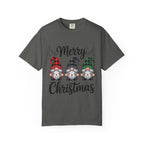 Merry Christmas Trio Gnomes T-shirt | Buffalo Plaid Hats, Holiday Tee