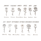 Custom Birth Month Flower