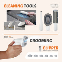 5-in-1 Pet Grooming Vacuum Kit — Quiet Clipper and Hair Vacuum for Dogs and Cats