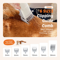 5-in-1 Pet Grooming Vacuum Kit — Quiet Clipper and Hair Vacuum for Dogs and Cats