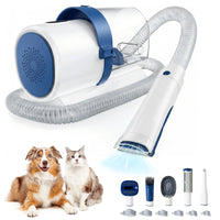 5-in-1 Pet Grooming Vacuum Kit — Quiet Clipper and Hair Vacuum for Dogs and Cats