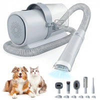 5-in-1 Pet Grooming Vacuum Kit — Quiet Clipper and Hair Vacuum for Dogs and Cats