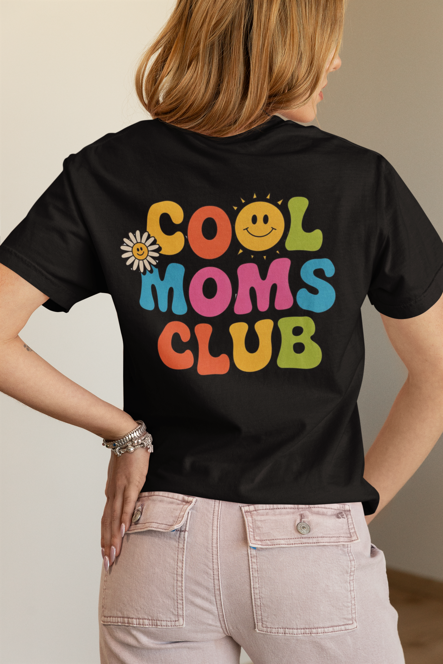 Cool Moms Club T-Shirt – Garment-Dyed Graphic Tee