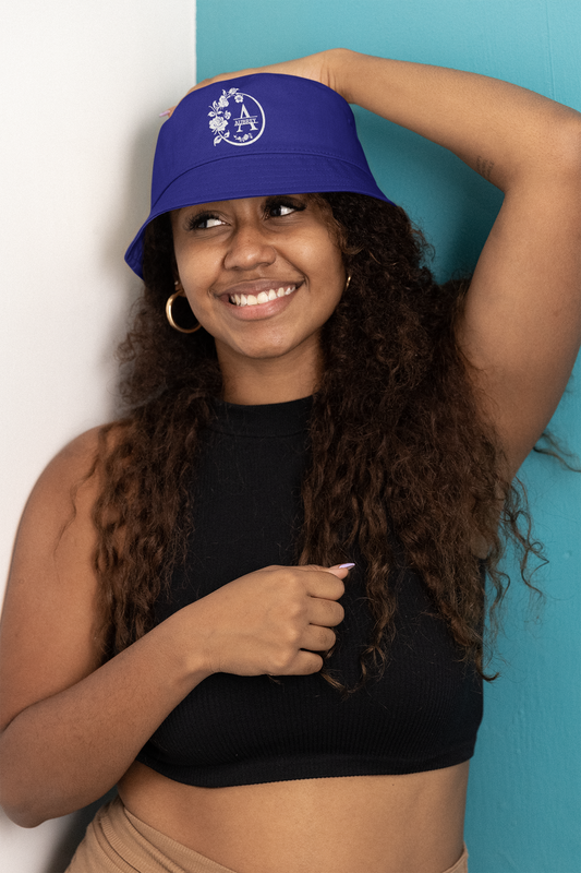 Embroidered Custom Florar Name Bucket Hat 1004